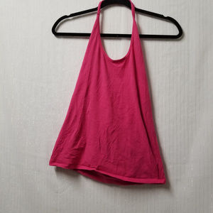 Active Basic Junior Women's Halter Top Pink Sz L